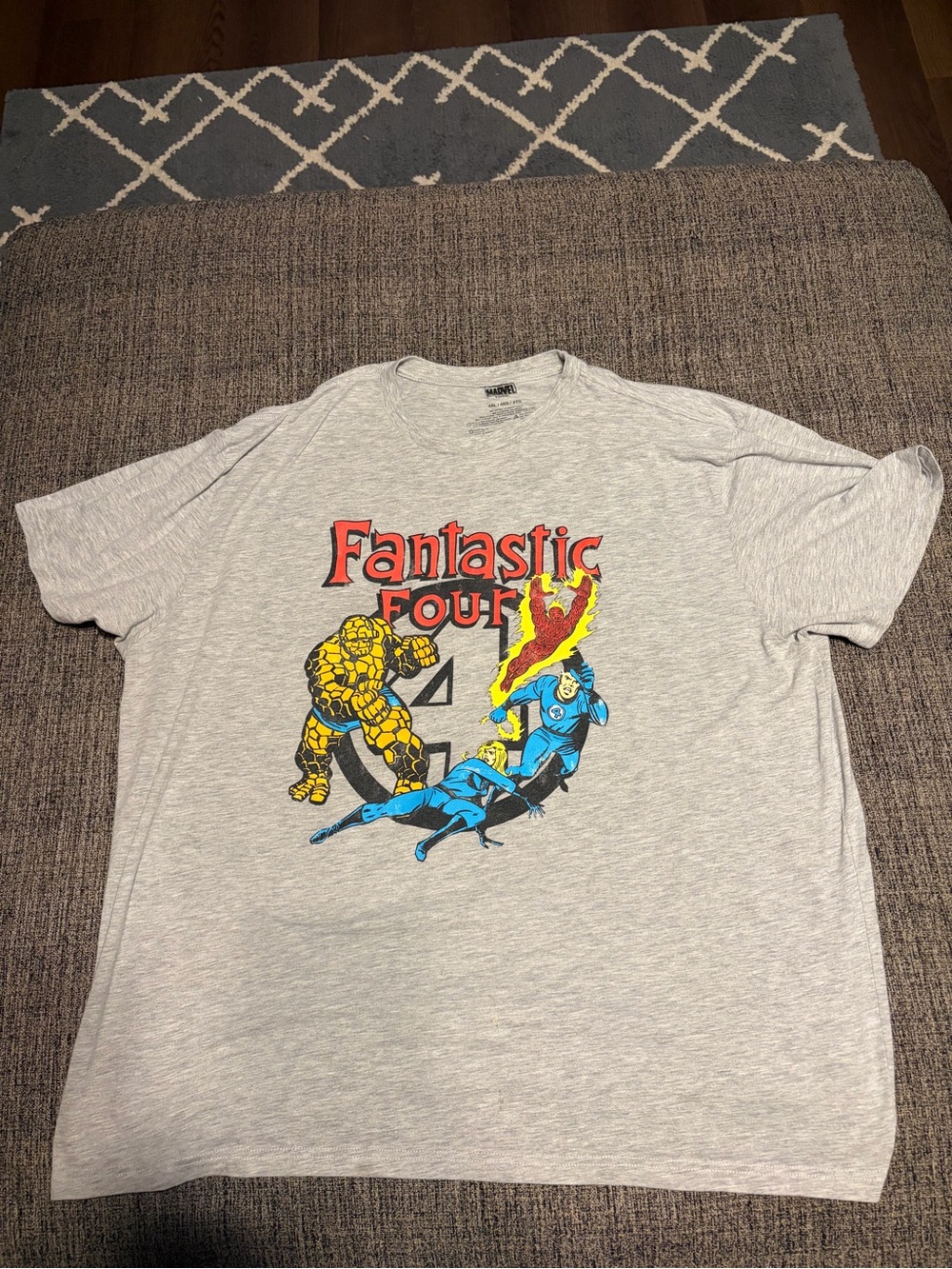 Fantastic Four Graphic Tee - Men 4XL Shirt